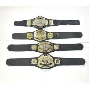VTG WWE Jakks Championship Belt Lot Heavyweight Intercontinental Foam Kids Y2K